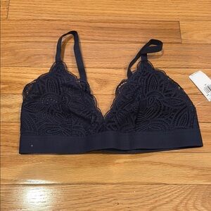 Navy Lace Bralette